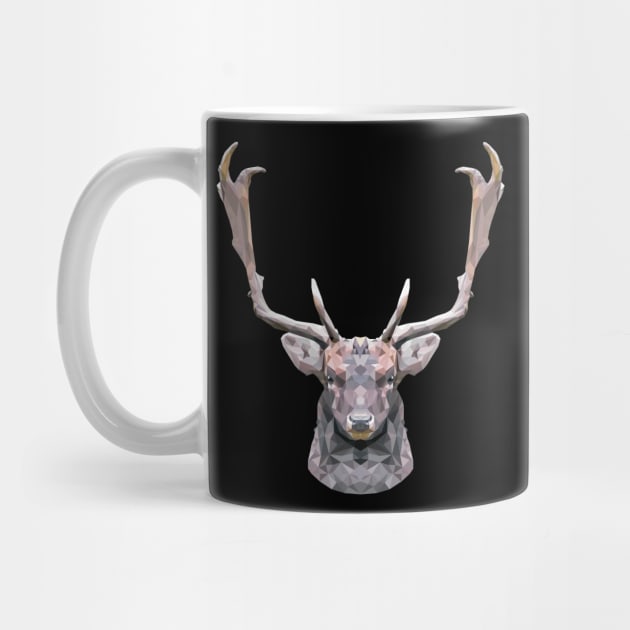 Stag Polygon Hunter Design Geometric Gift by MaveriKDALLAS